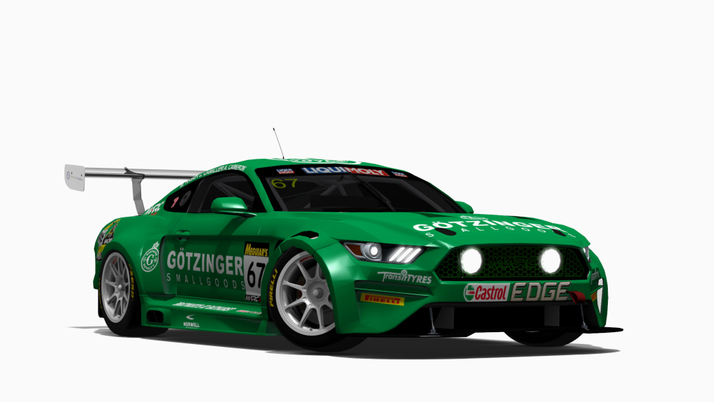 Ford Mustang V8 GT3 Marcs II, skin #67 12 horas de bathurst 2018