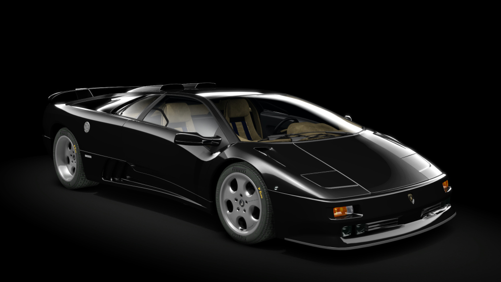 Lamborghini Diablo SE30 Jota, skin black_green