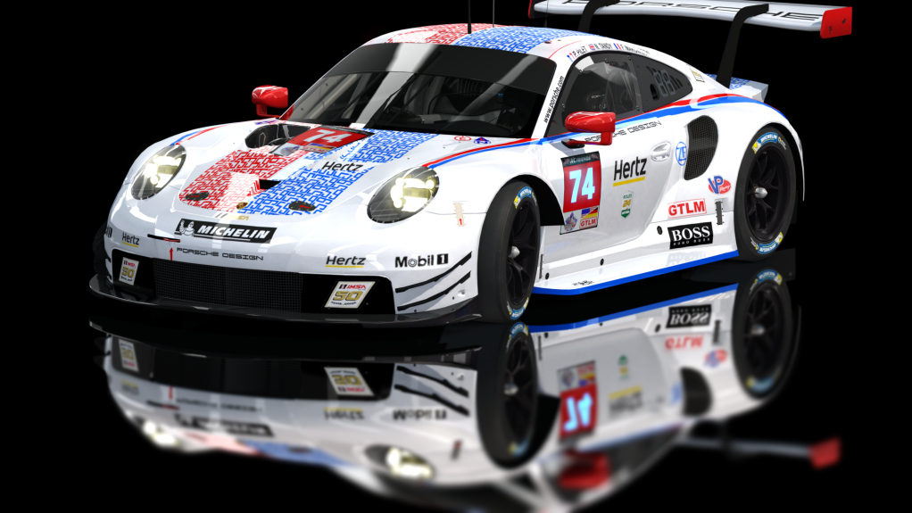 GTLM Porsche 911 RSR GTE IMSA (AC-Friends), skin ACF_Holzapfel_74