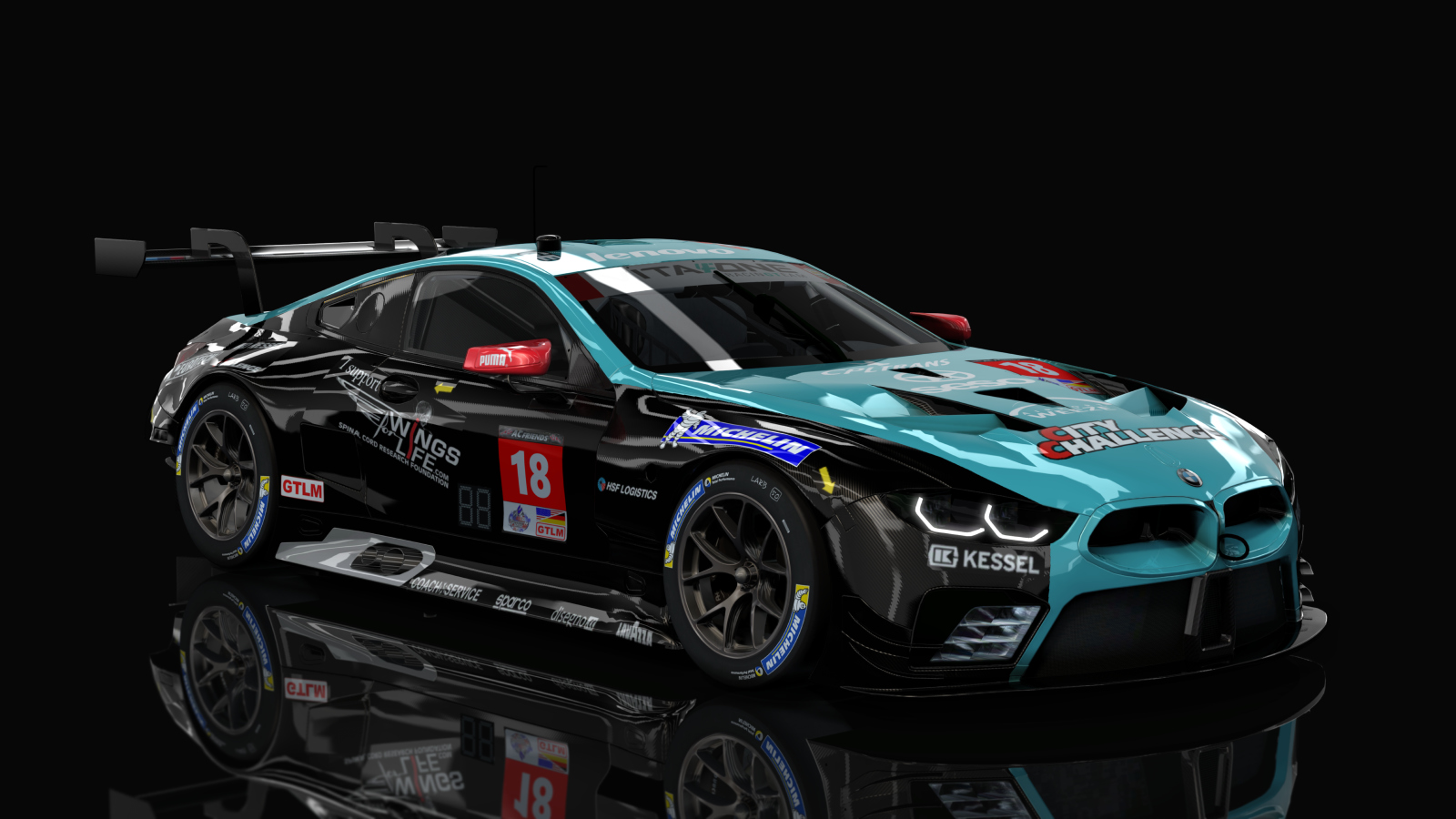 GTLM BMW M8 GTE (AC-Friends), skin ACF_18_Vitaphone