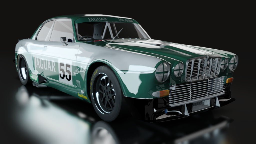 ACL GTR Jaguar Broadspeed XJ12C, skin british_green55_4k