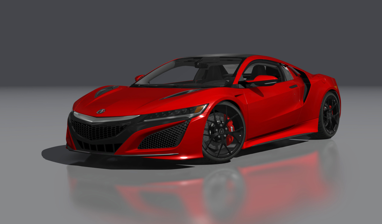 Acura NSX 2017, skin Curva_Red