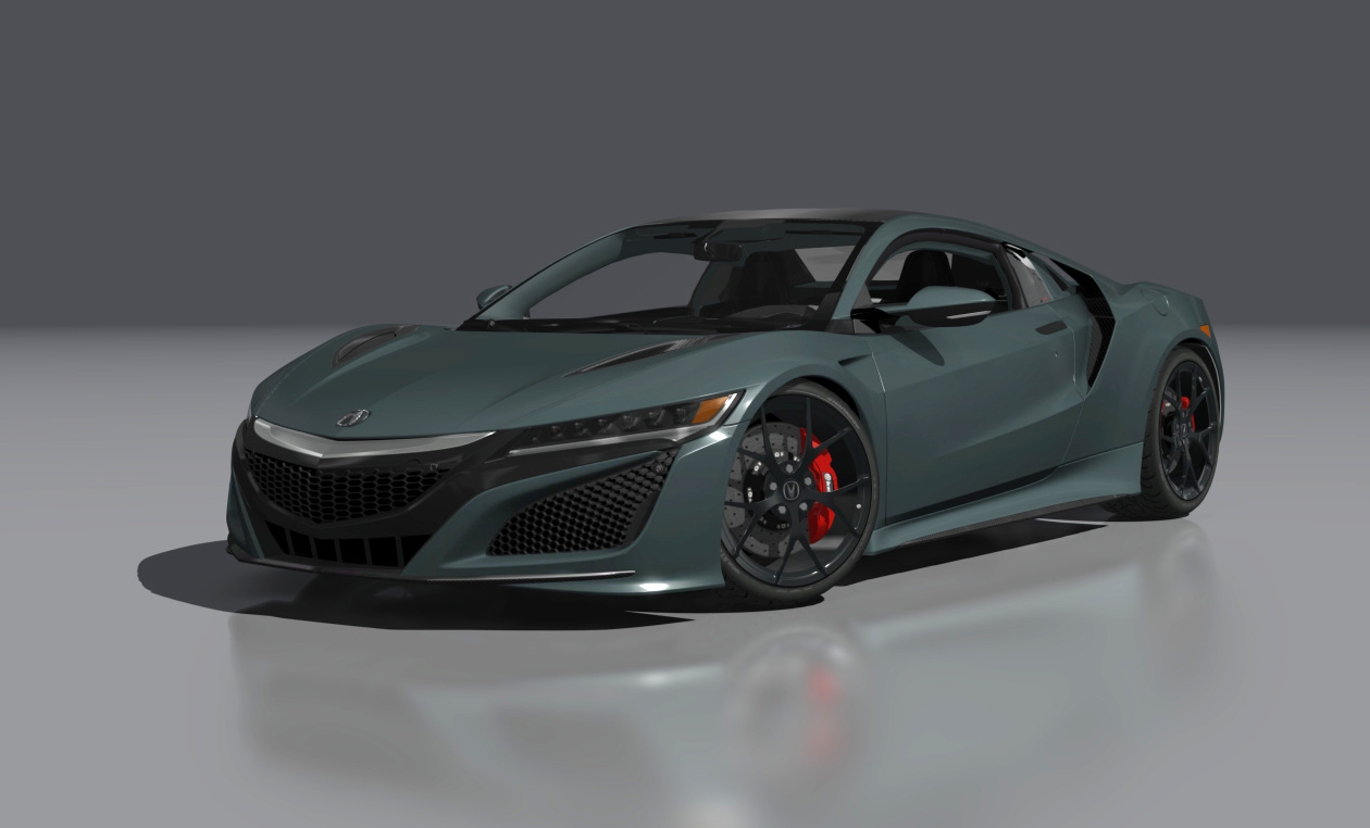 Acura NSX 2017, skin Nord_Gray_Metallic