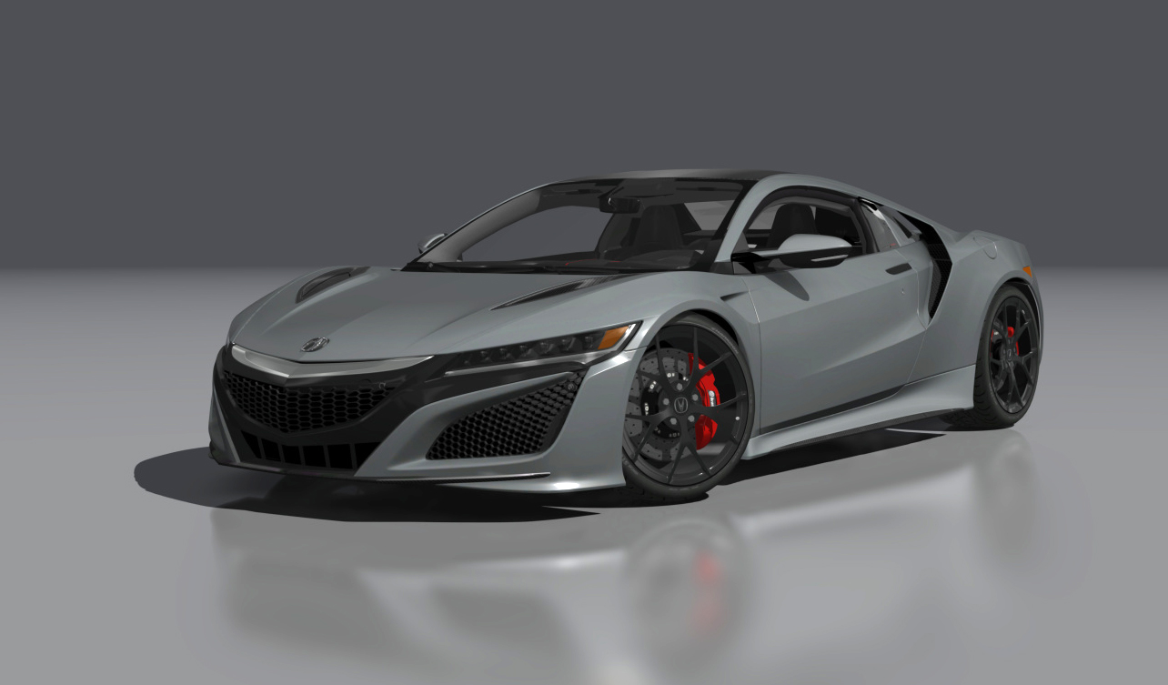 Acura NSX 2017, skin Source_Silver_Metallic