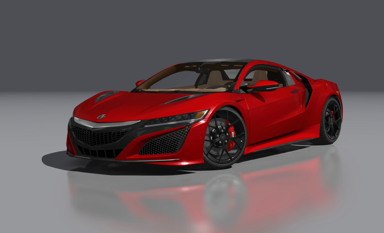 Acura NSX 2017, skin Valencia_Red_Pearl