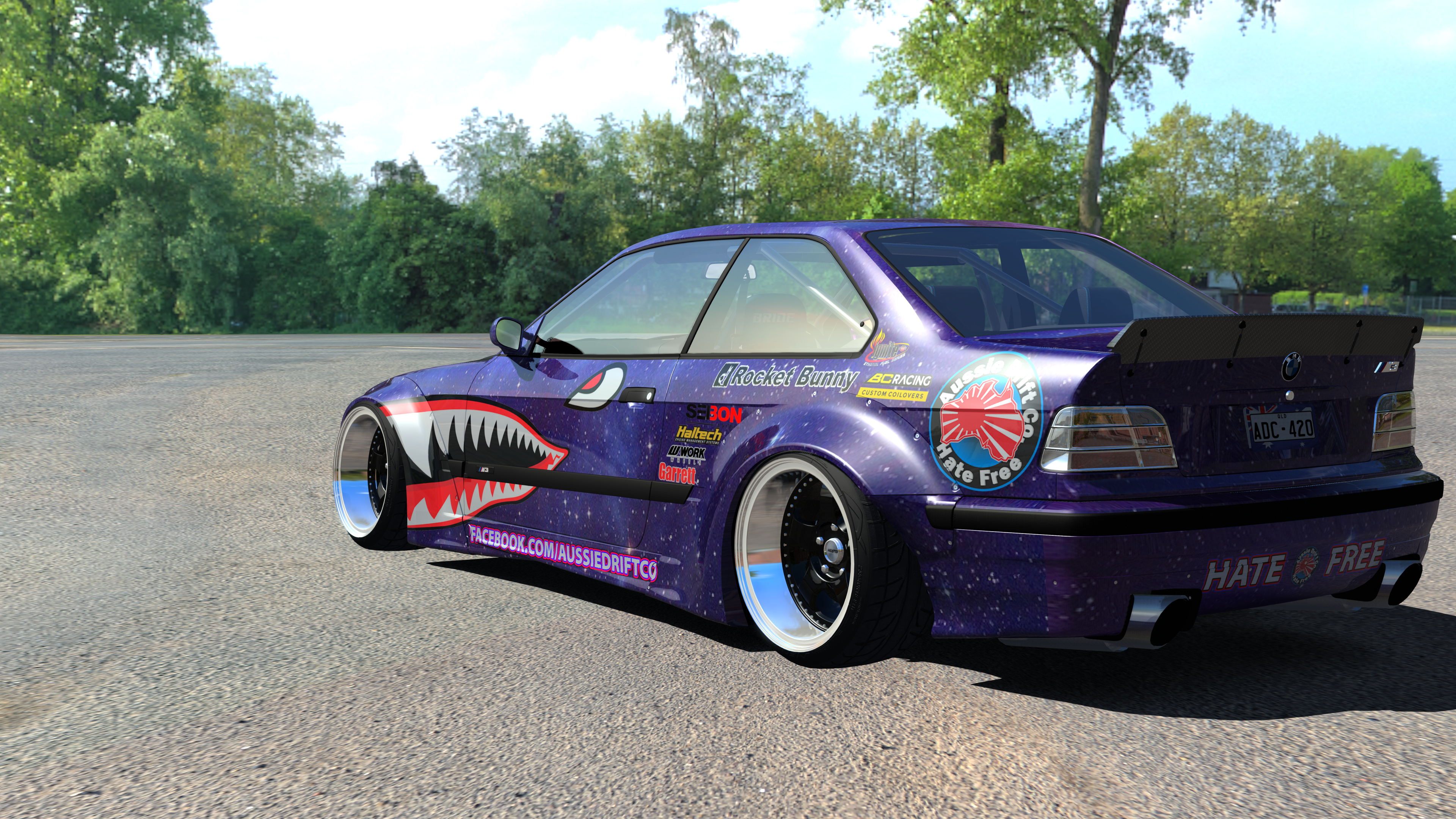 ADC BMW E36 M3  420, skin Space Wizzard Purple 420