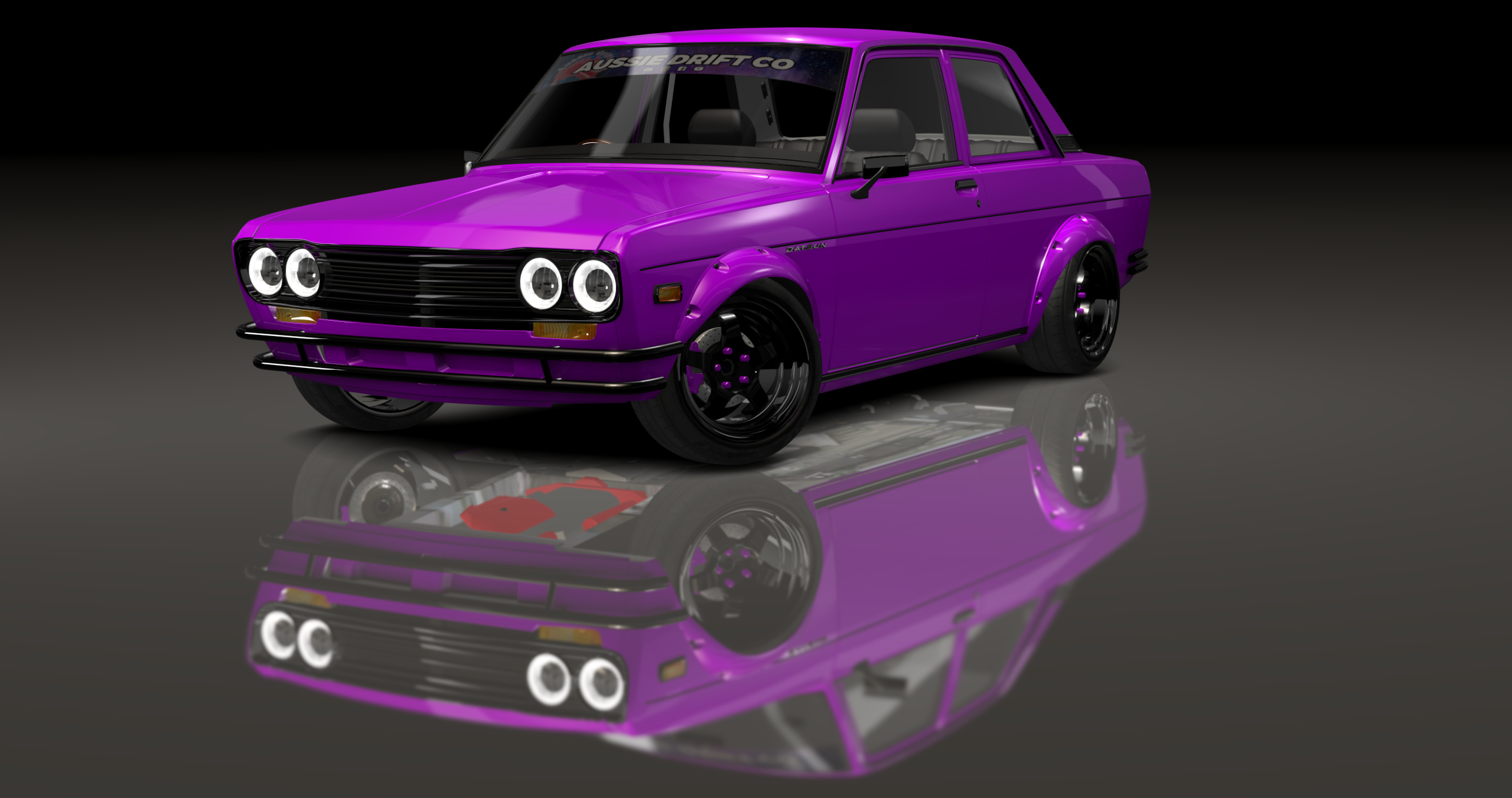 ADC Nissan Datsun 510  420, skin Hot Pink