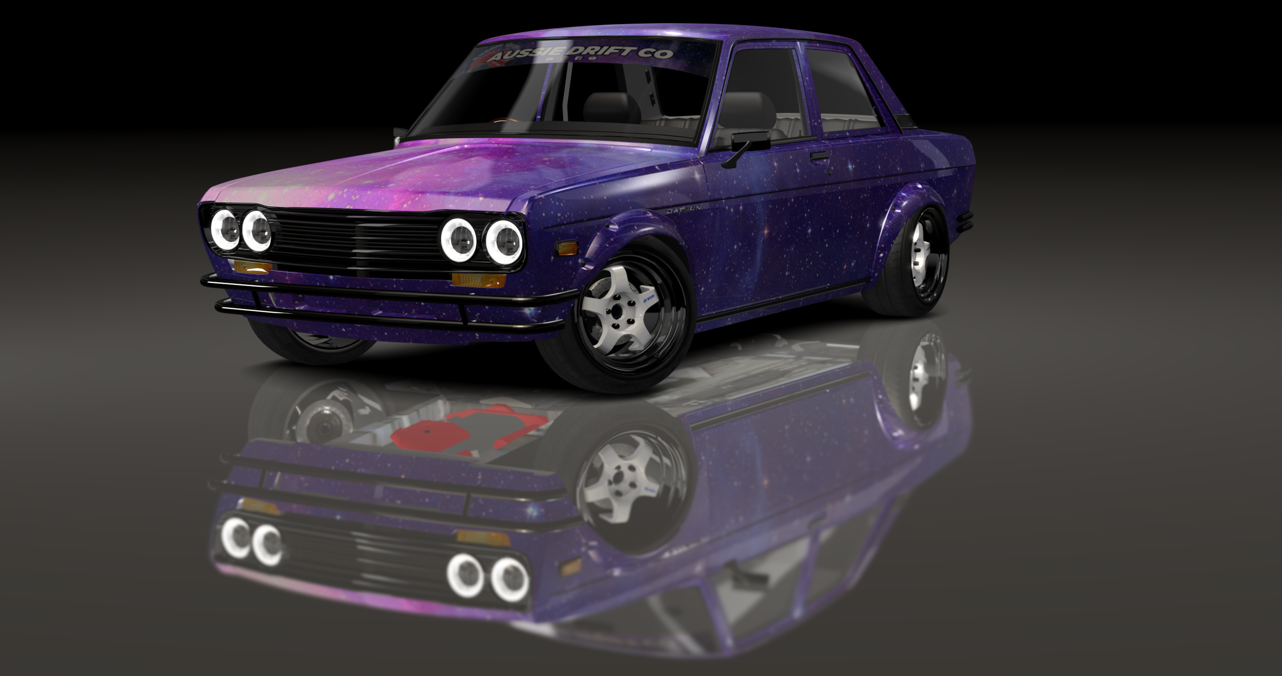 ADC Nissan Datsun 510  420, skin Purple Galaxy