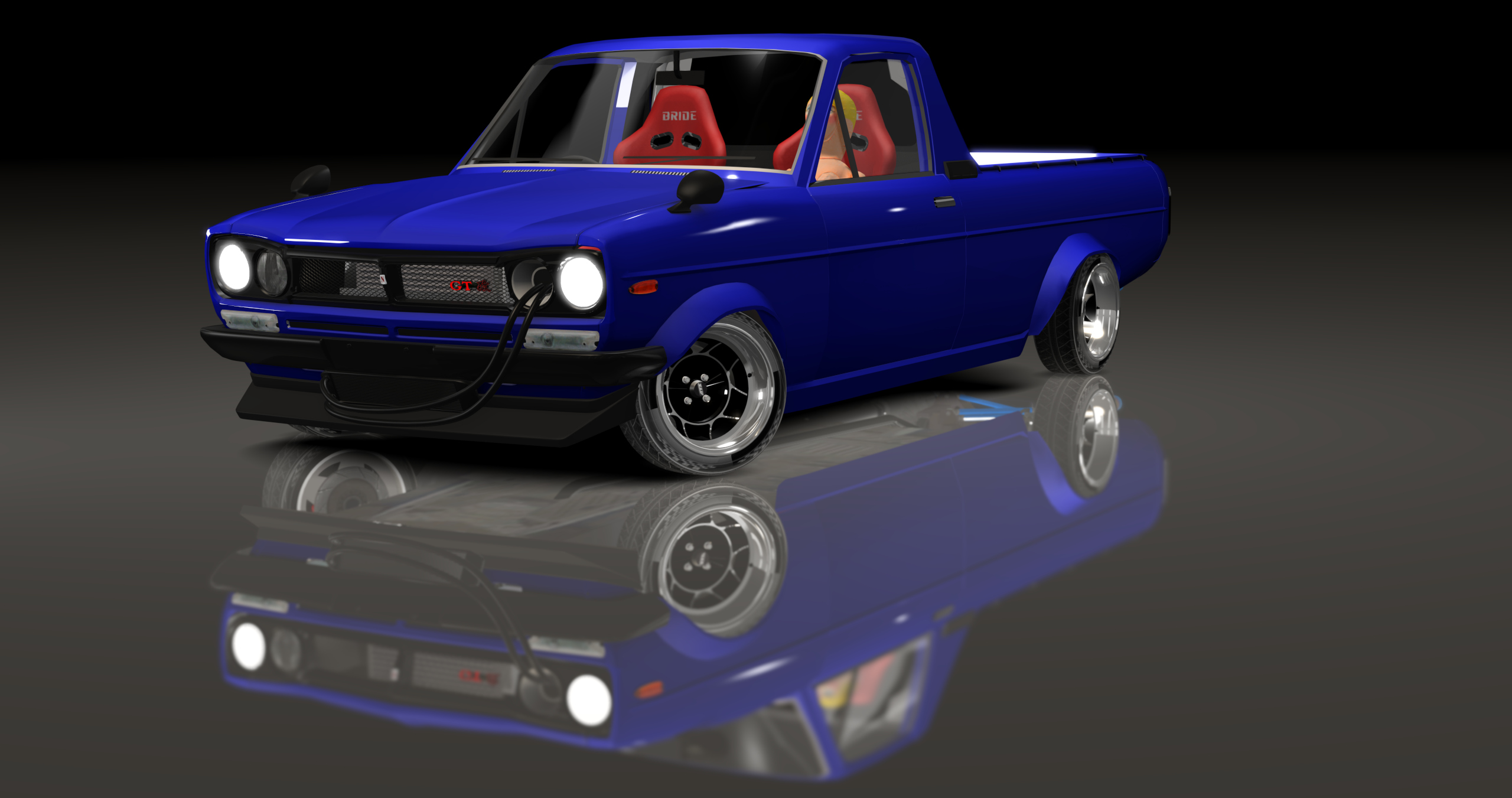 ADC Datsun Sunny Ute  420, skin Dark Blue