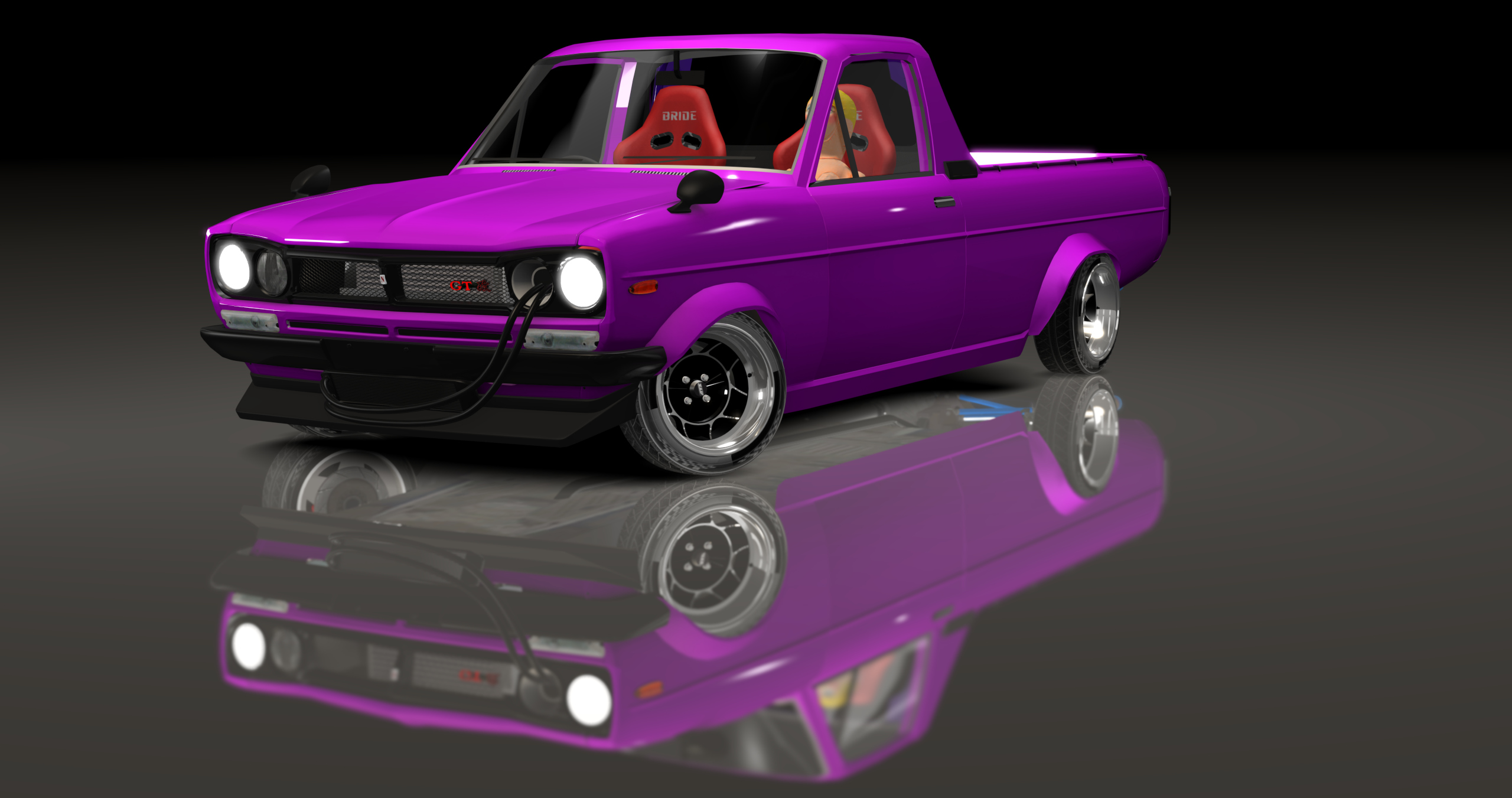 ADC Datsun Sunny Ute  420, skin Hot Pink