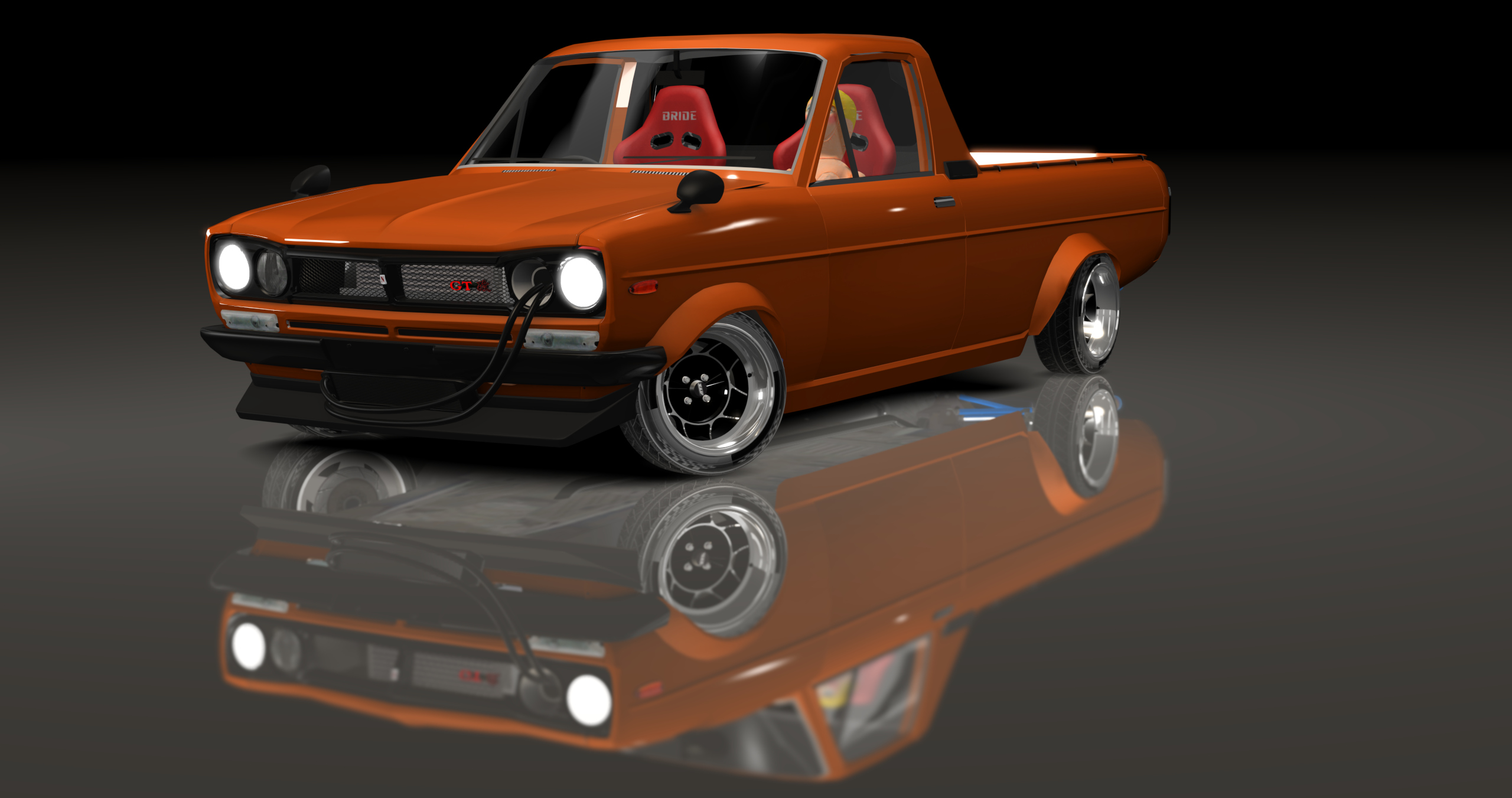 ADC Datsun Sunny Ute  420, skin Orange