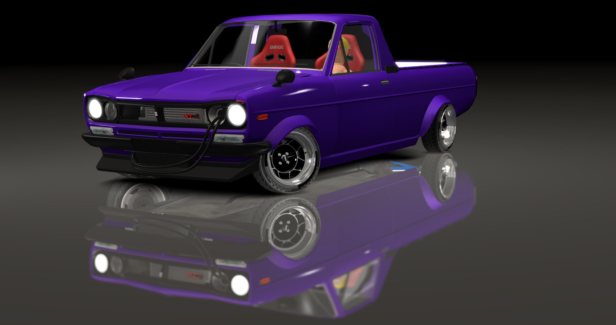 ADC Datsun Sunny Ute  420, skin Purple