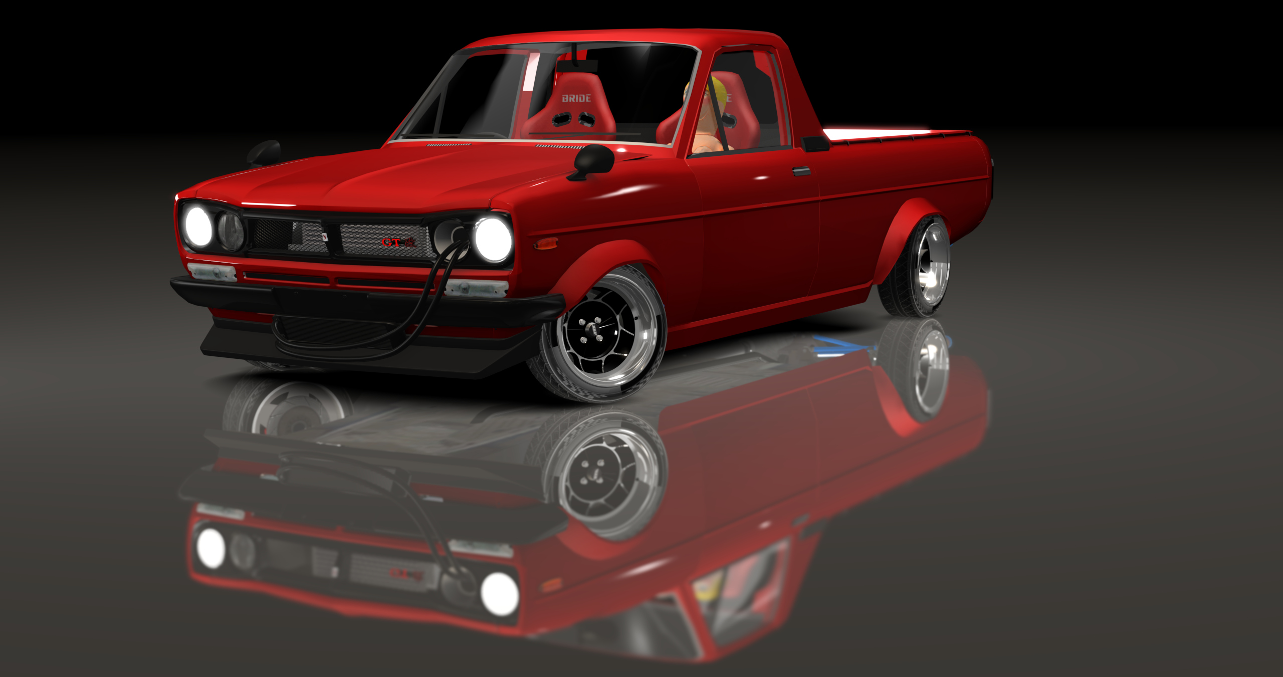 ADC Datsun Sunny Ute  420, skin Red