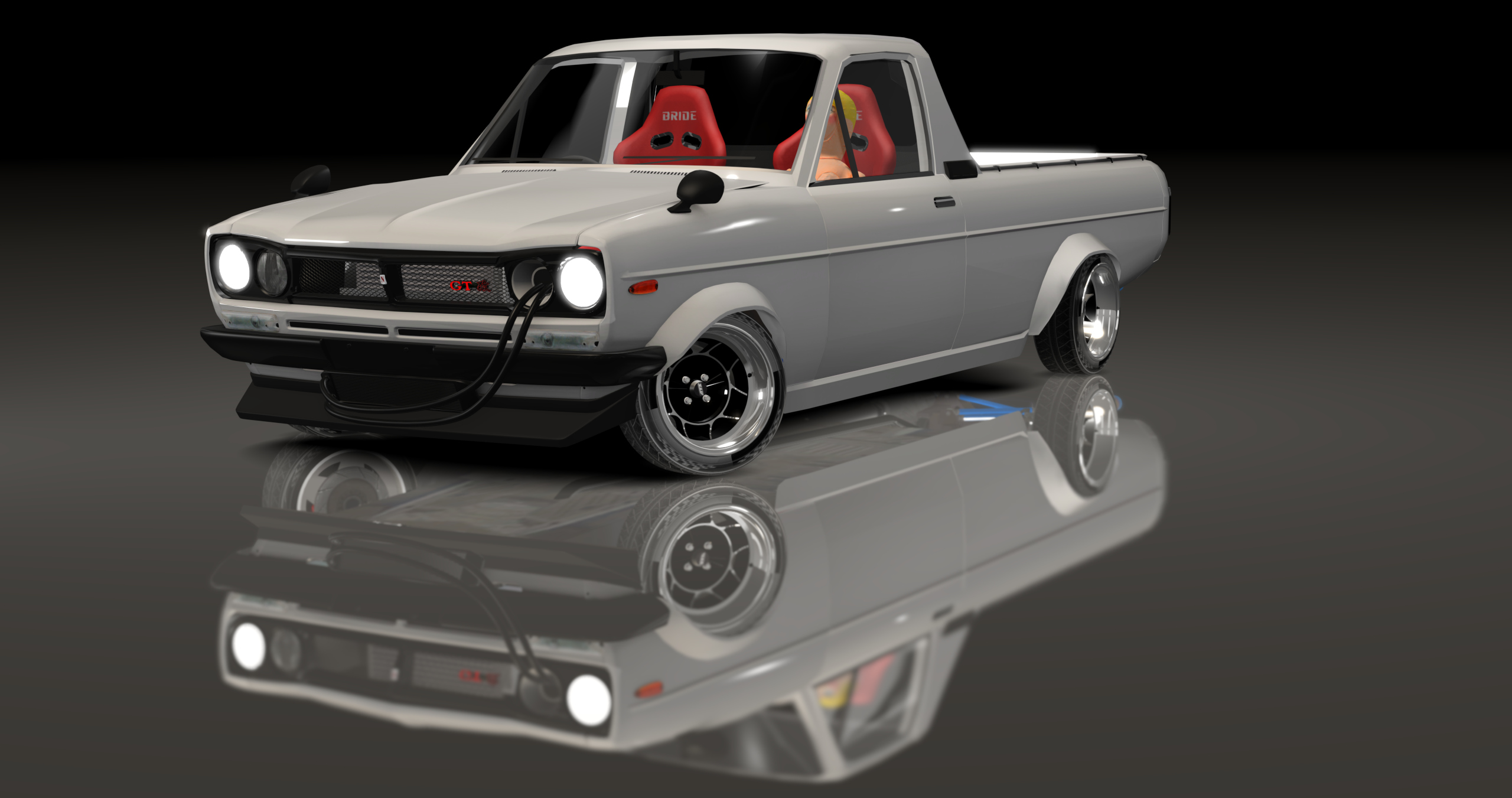 ADC Datsun Sunny Ute  420, skin White