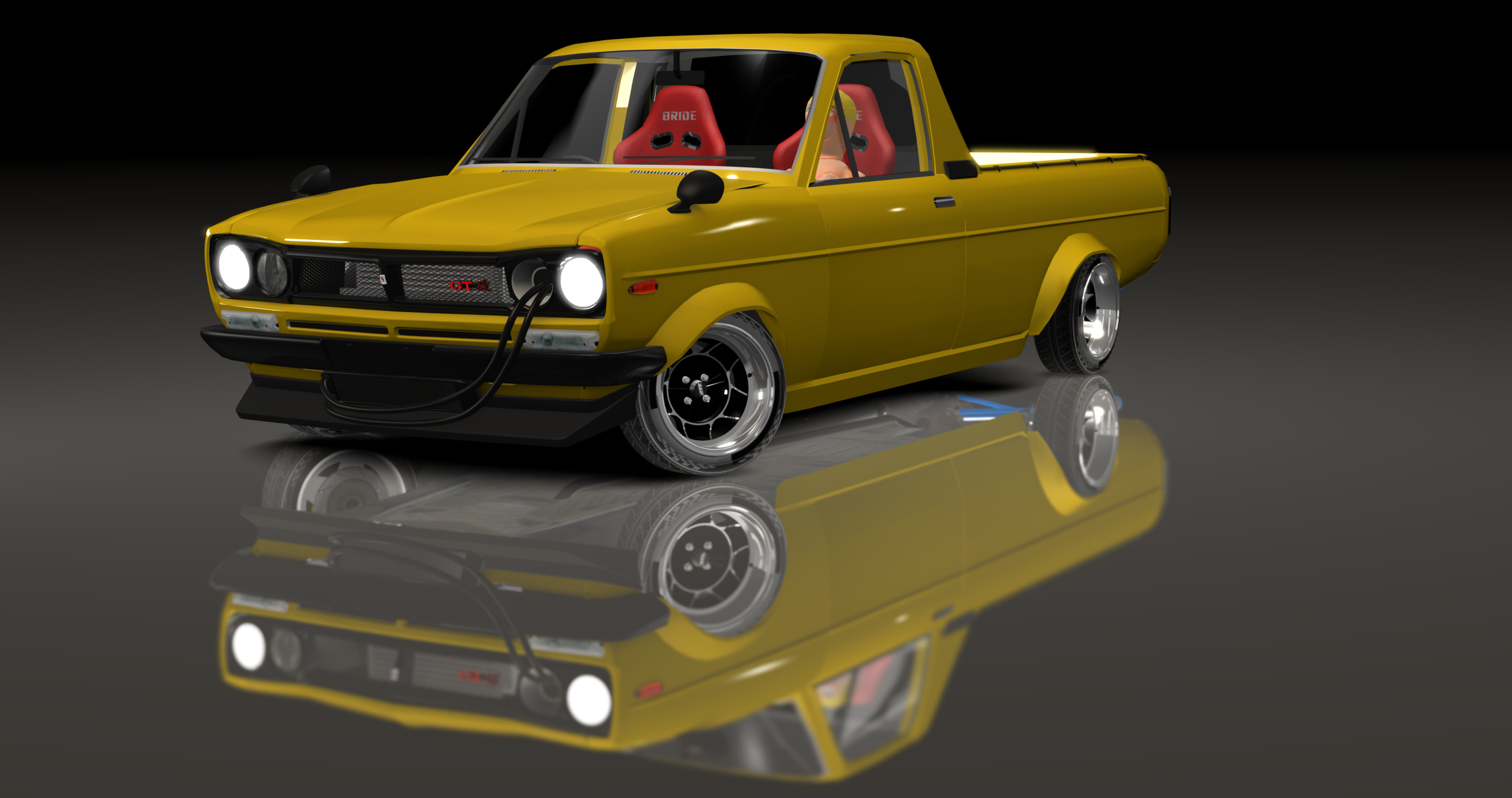 ADC Datsun Sunny Ute  420, skin Yellow