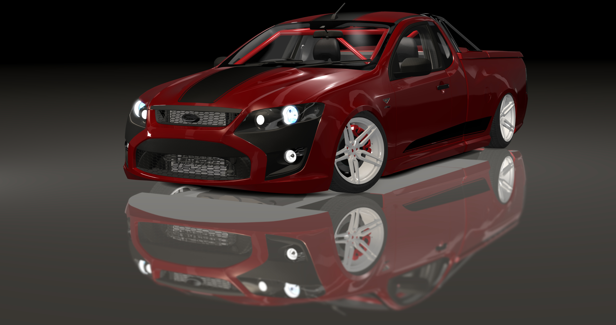 ADC Ford FPV Ute  420, skin Deep Red