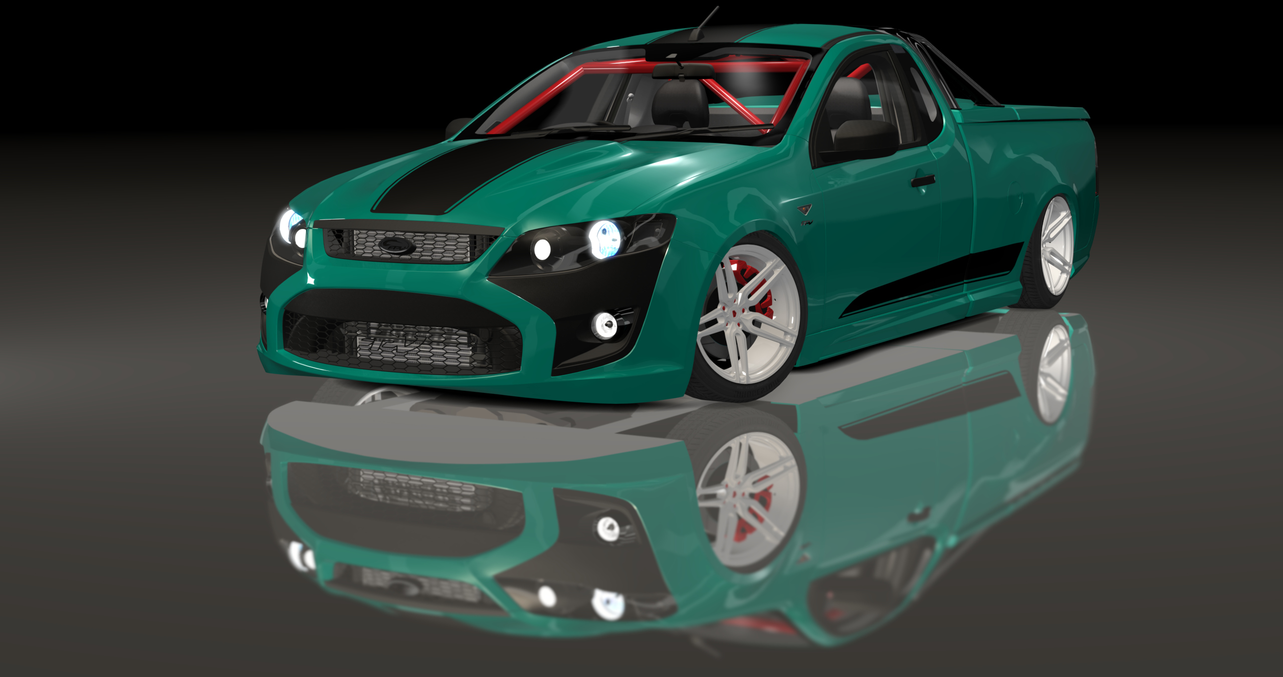 ADC Ford FPV Ute  420, skin Gas Green