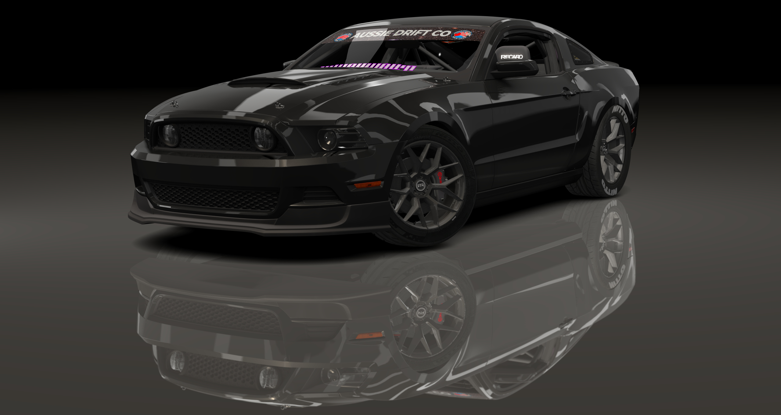 ADC Ford Mustang S197 RHD 420, skin blk