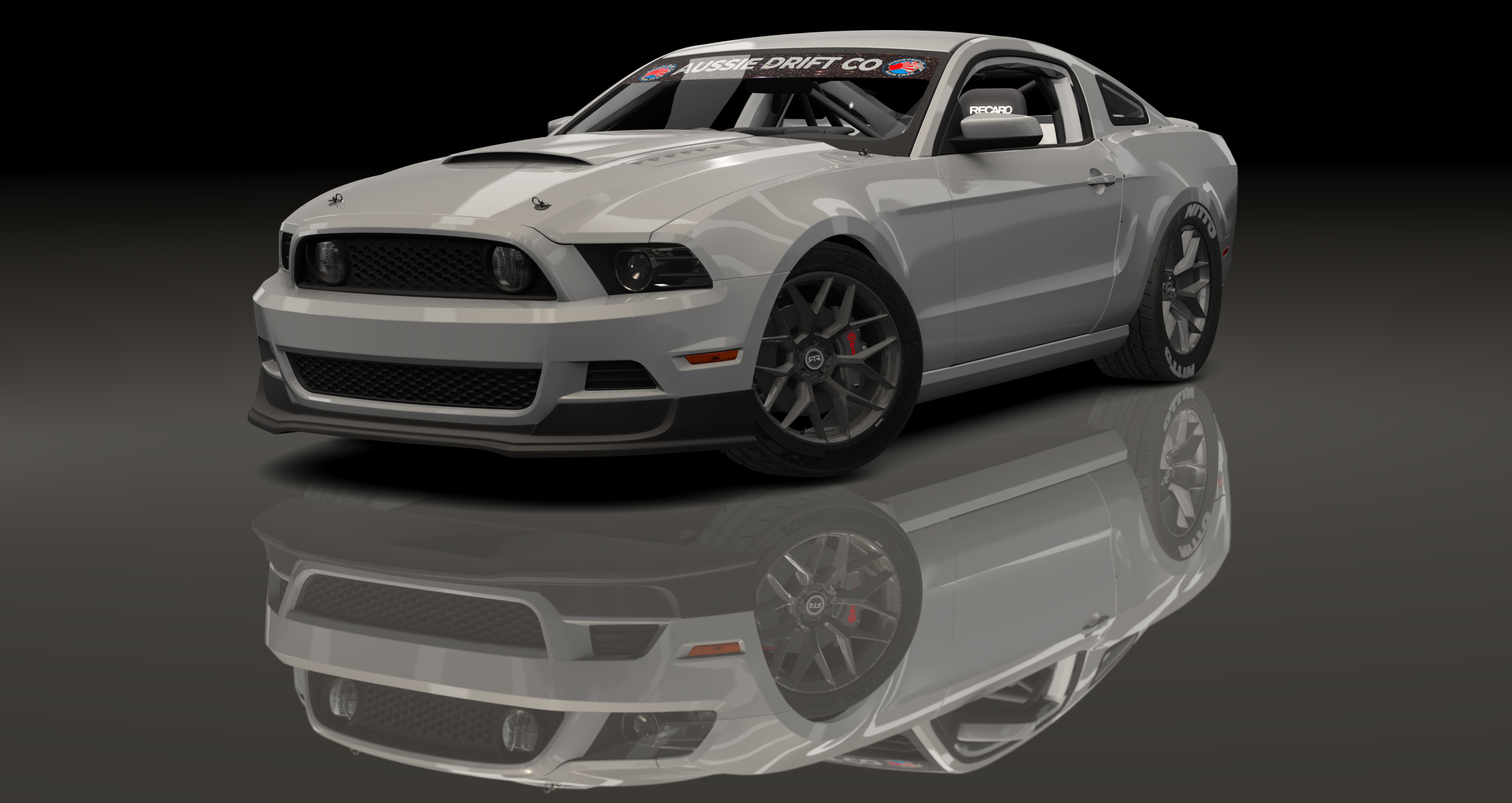 ADC Ford Mustang S197 RHD 420, skin carbon