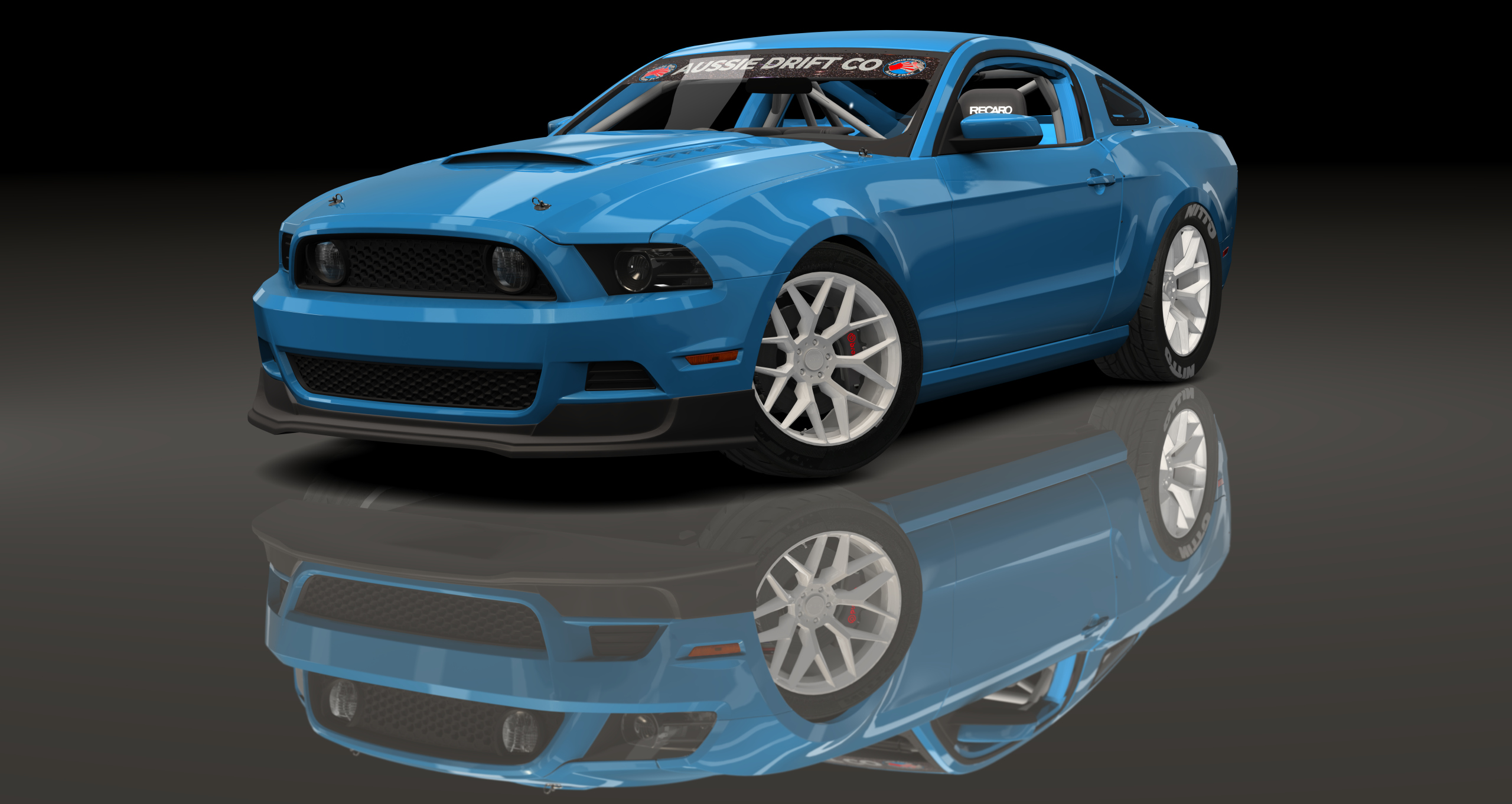 ADC Ford Mustang S197 RHD 420, skin falken