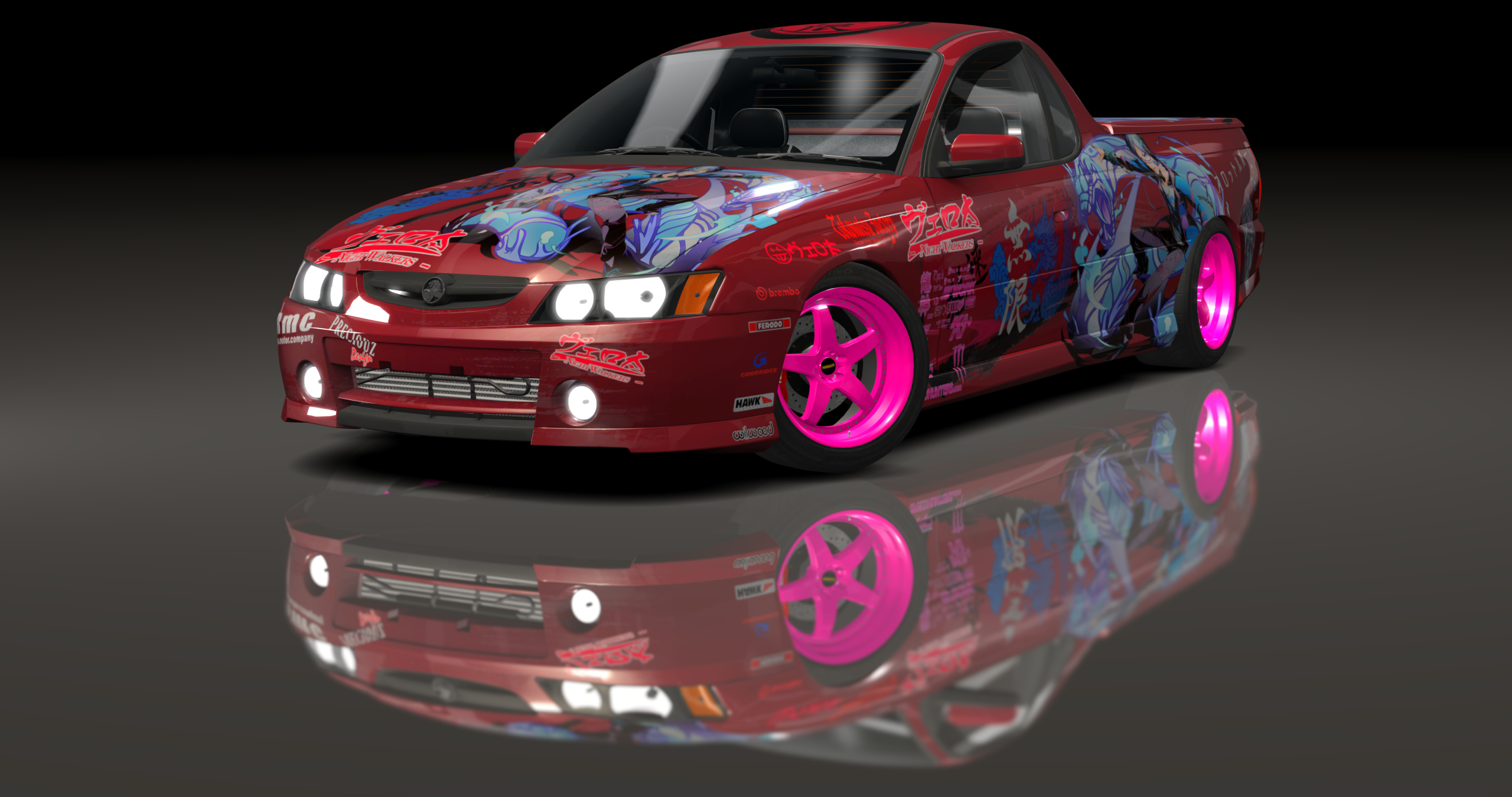 ADC Holden VZ Ute  420, skin Itasha_Red