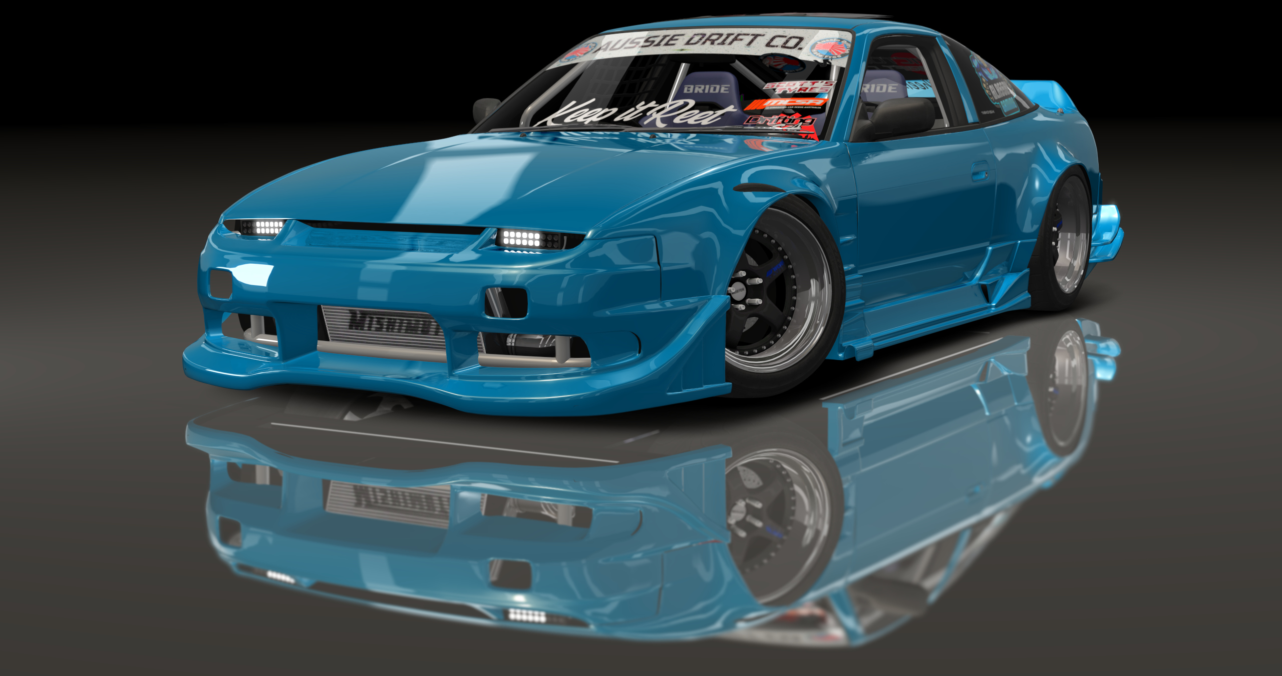 ADC Nissan 180SX  420, skin Baby Blue