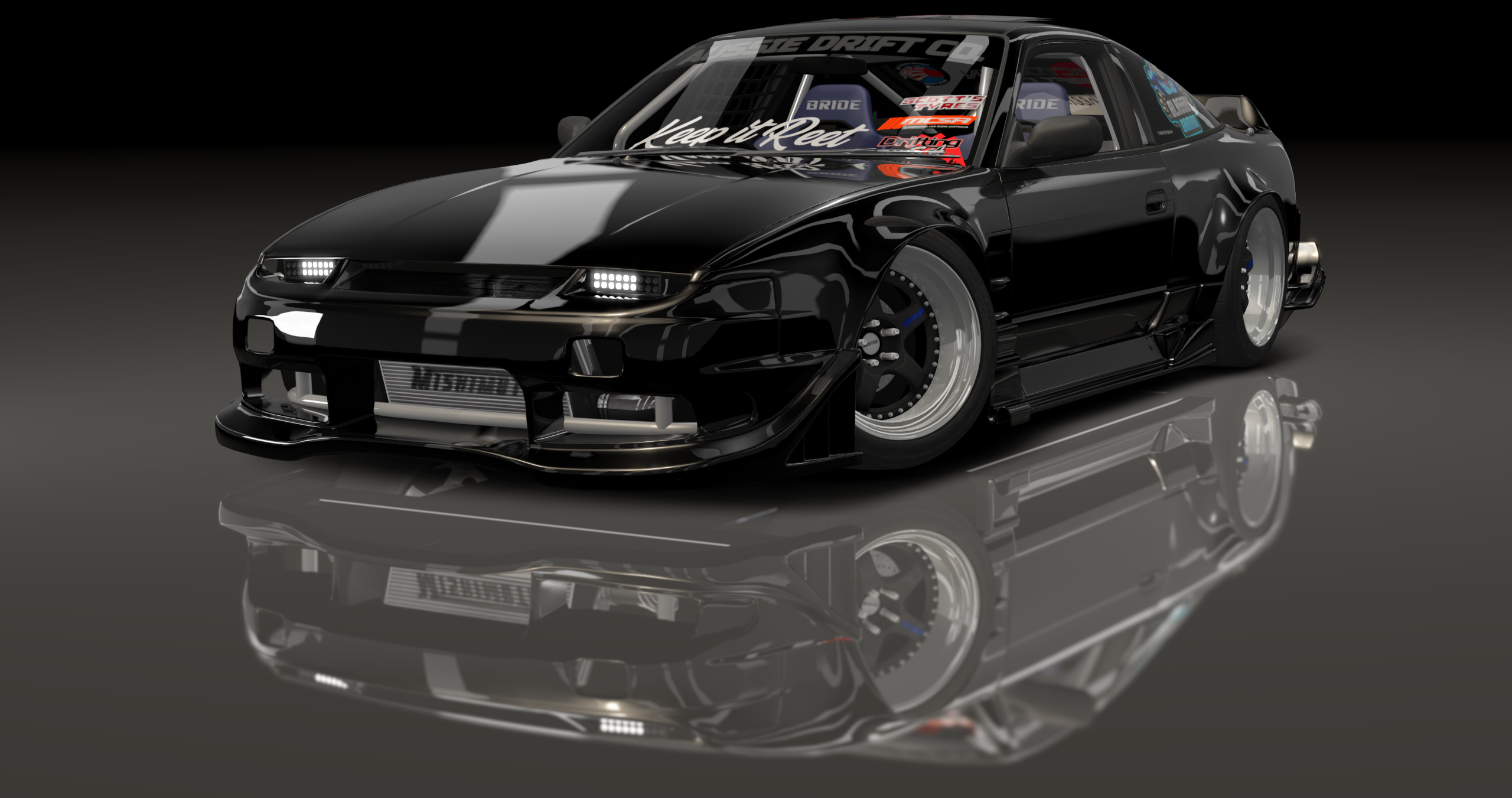 ADC Nissan 180SX  420, skin Black