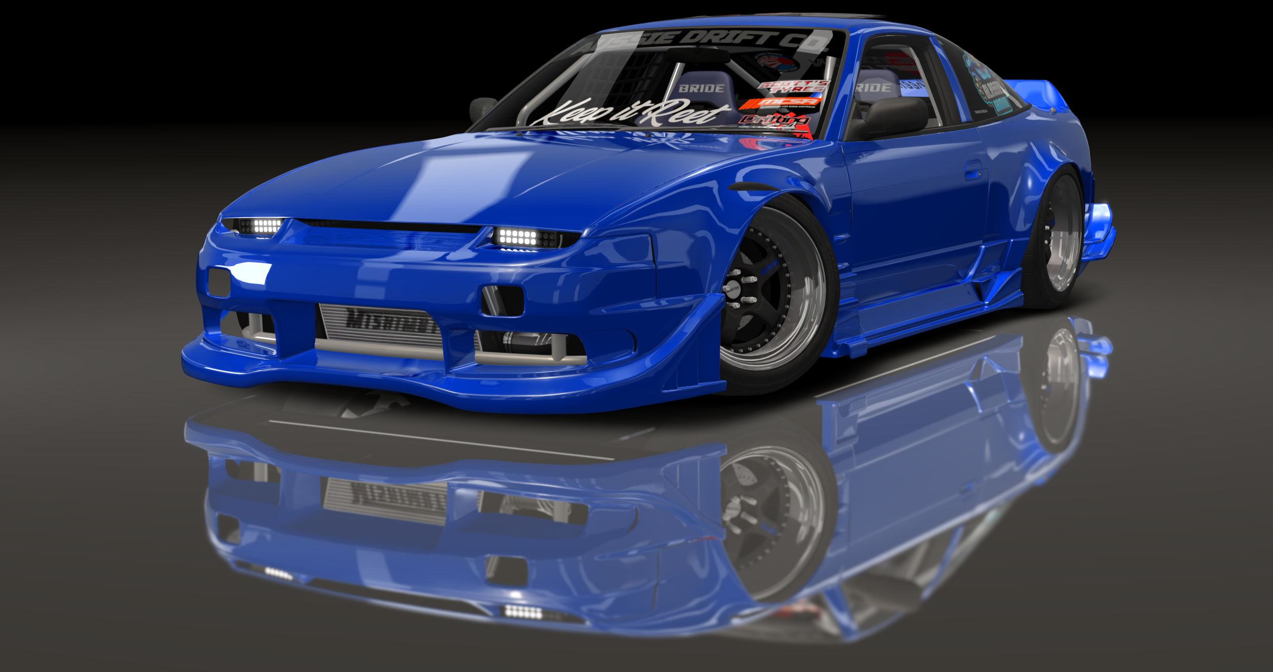 ADC Nissan 180SX  420, skin Dark Blue