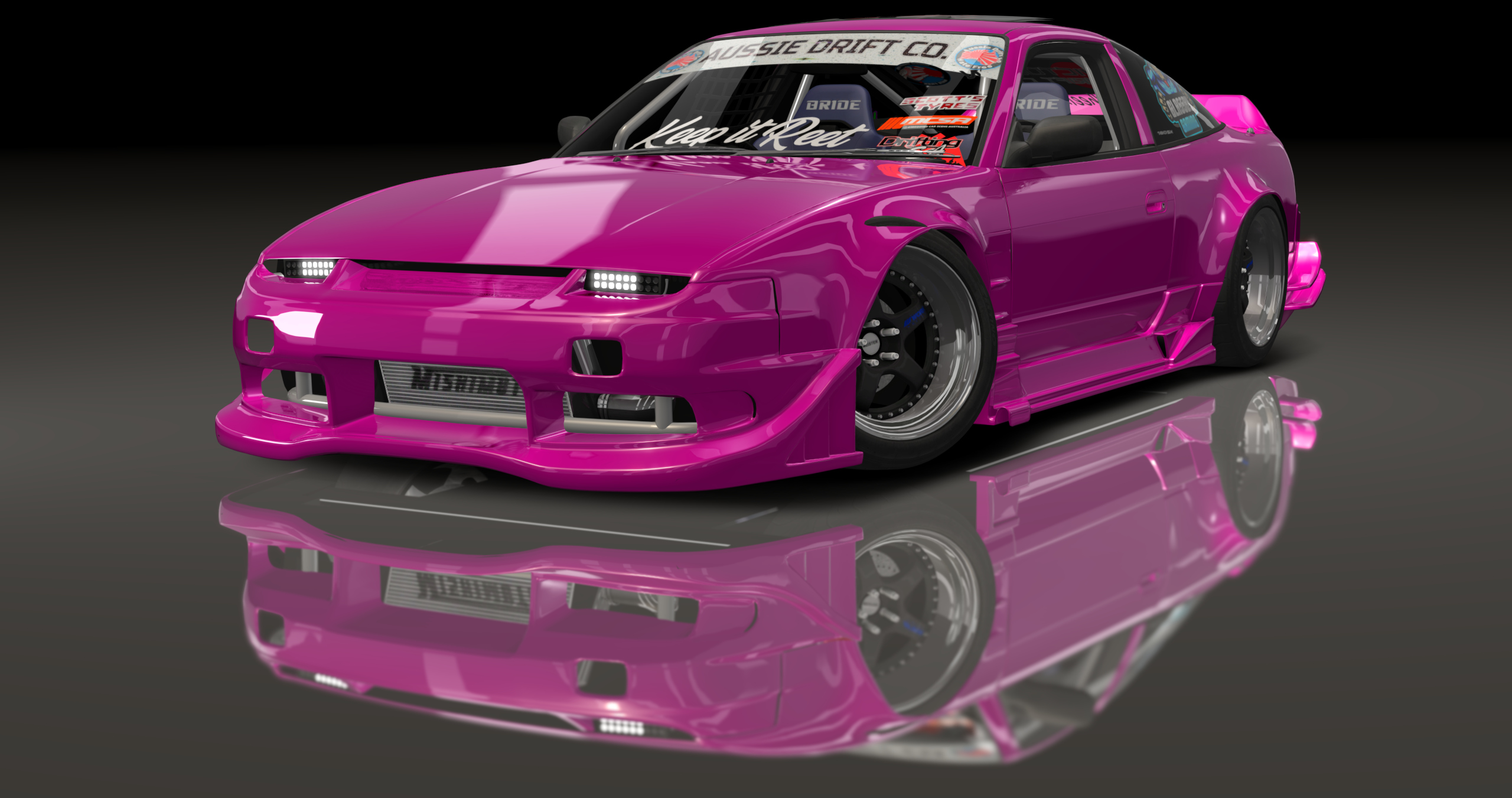 ADC Nissan 180SX  420, skin Hot Pink