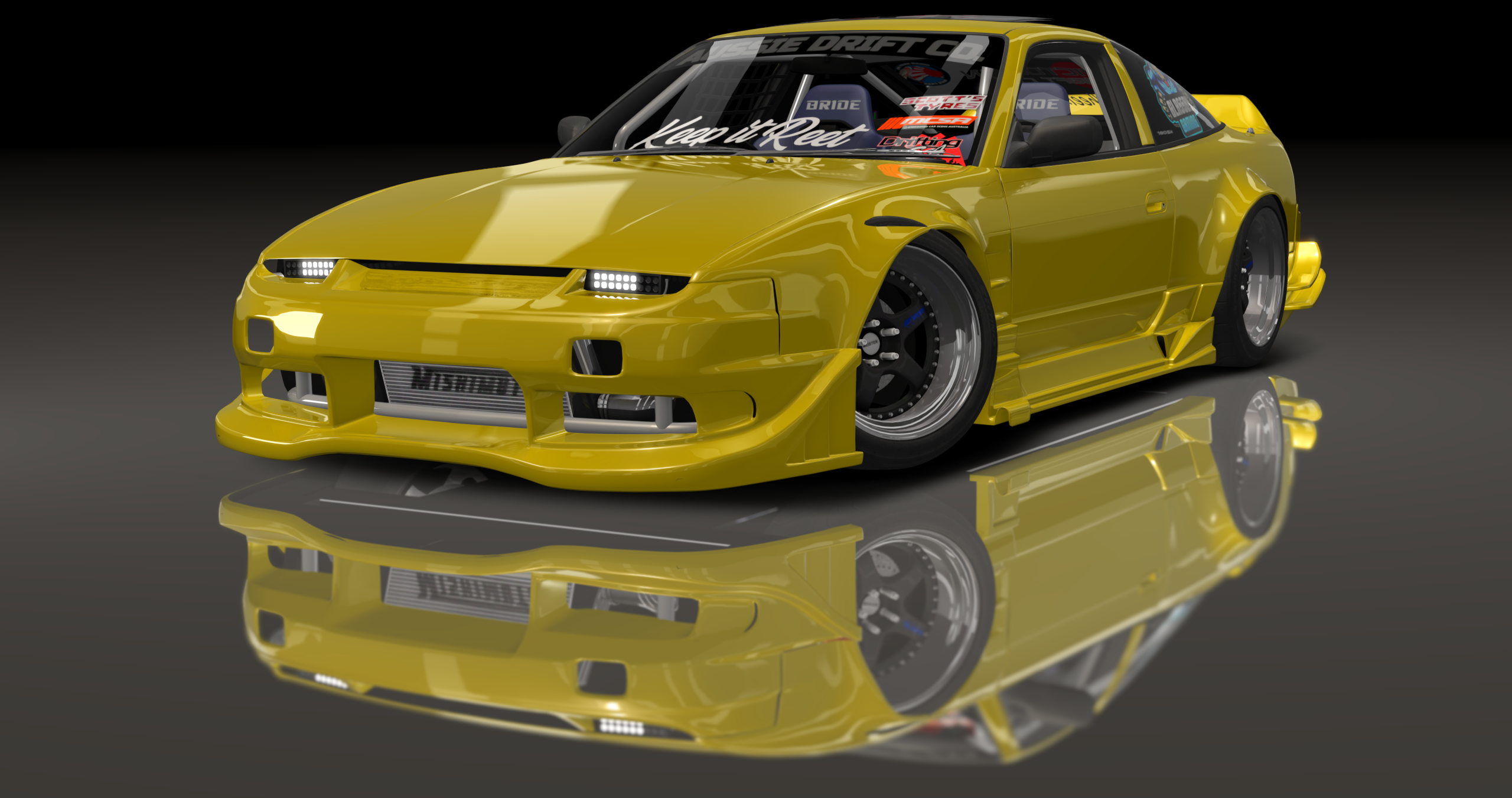 ADC Nissan 180SX  420, skin Yellow