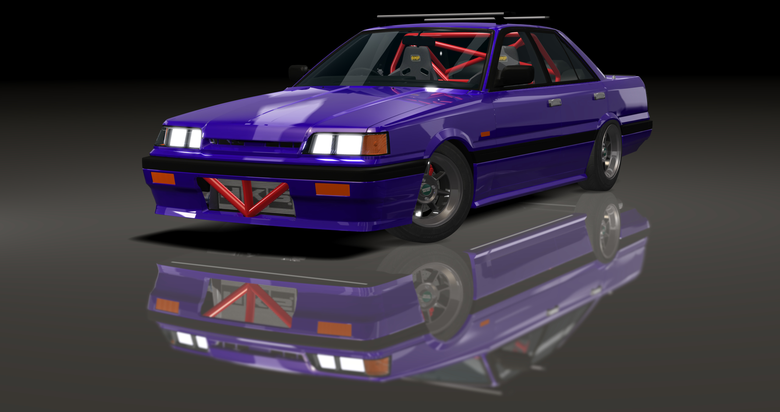 ADC Nissan Skyline R31 Sedan 420, skin Purple