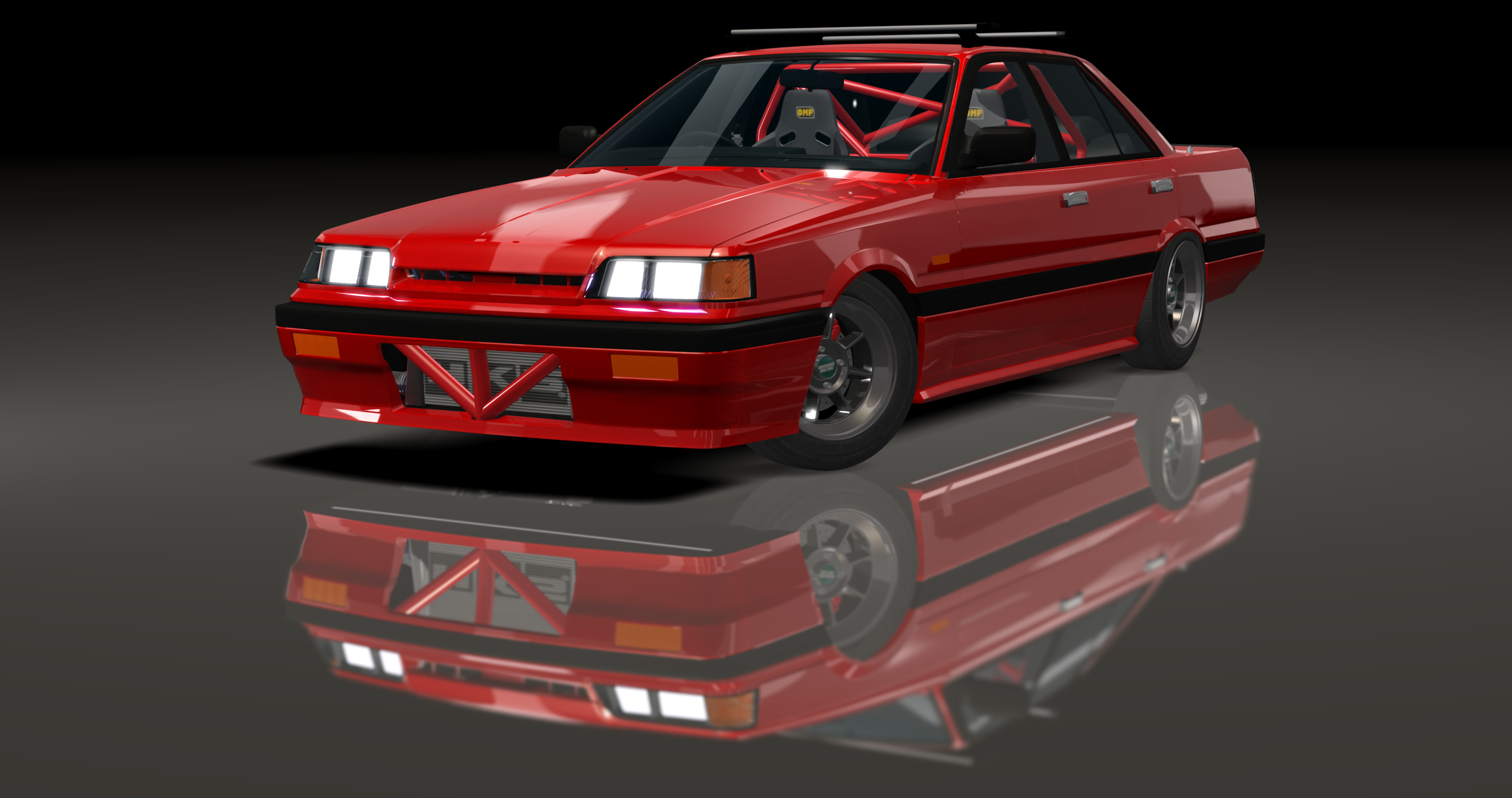 ADC Nissan Skyline R31 Sedan 420, skin Red