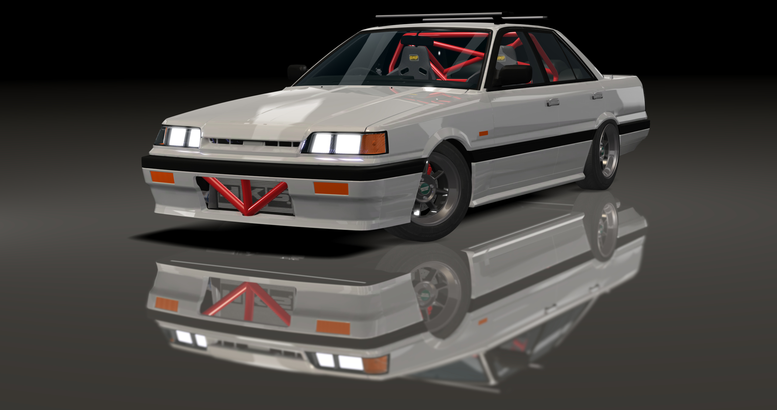 ADC Nissan Skyline R31 Sedan 420, skin White