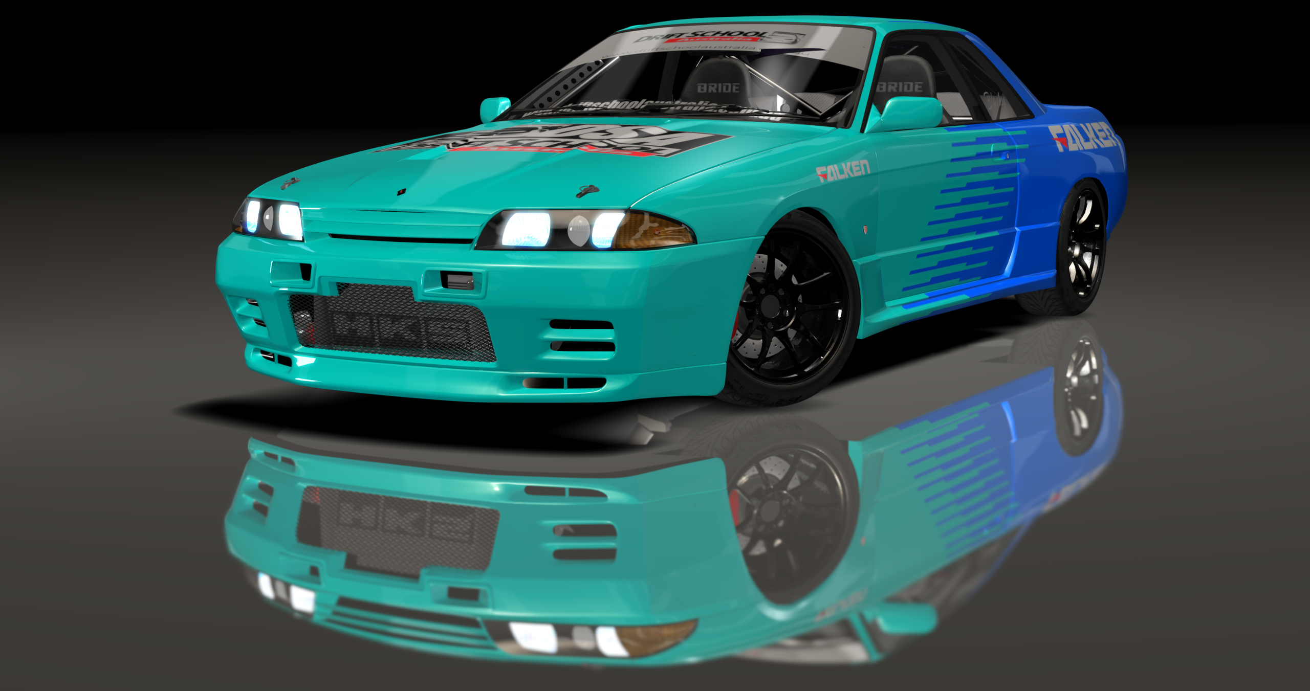 ADC Nissan Skyline R32  420, skin Drift School Aus - waszaspec