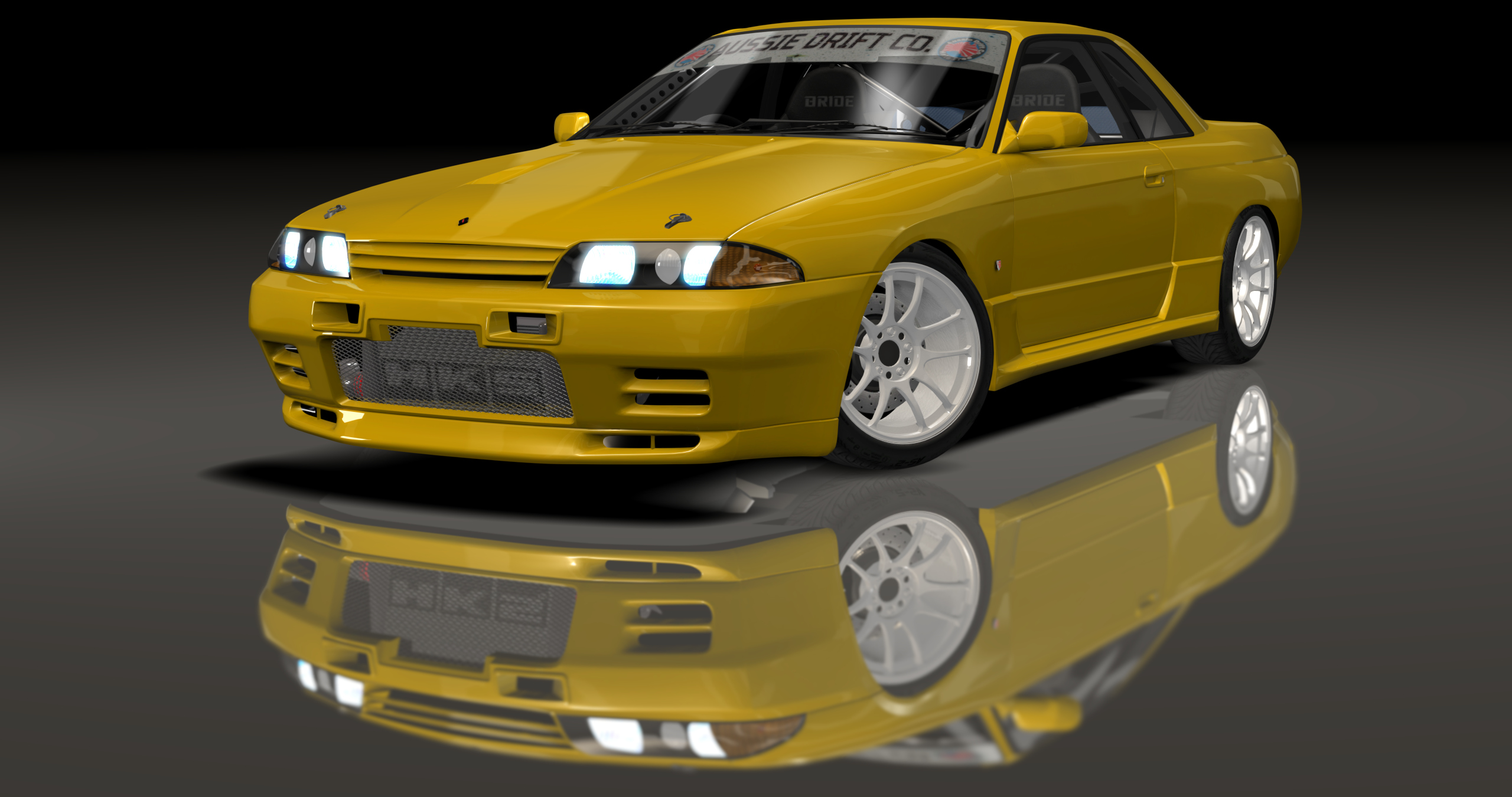 ADC Nissan Skyline R32  420, skin Yellow