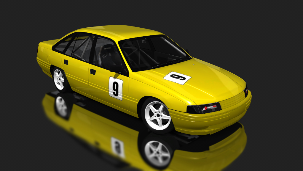 Saloon Car - Holden VN, skin Yellow_9