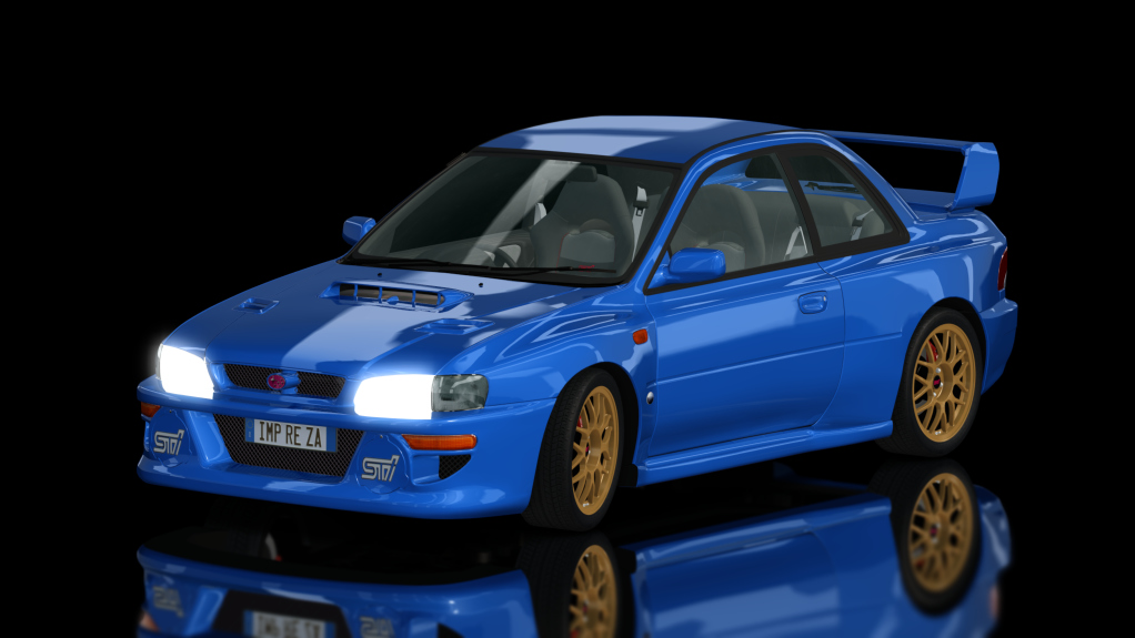 Japan Sportcar Youngtimer 1 - Subaru Impreza 22B STi, skin blue