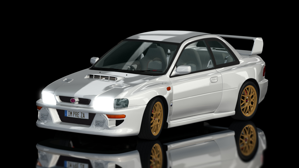 Japan Sportcar Youngtimer 1 - Subaru Impreza 22B STi, skin white