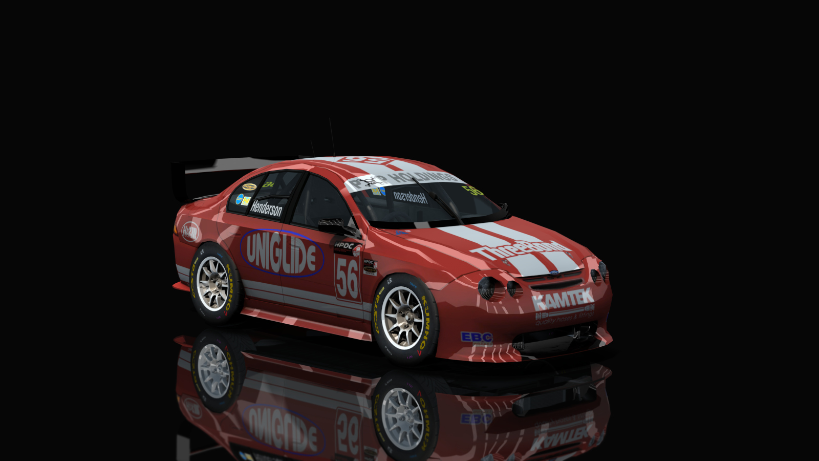 Aussie Racing Cars (EARC) Ford Falcon AU, skin HPDC_2005_John Henderson