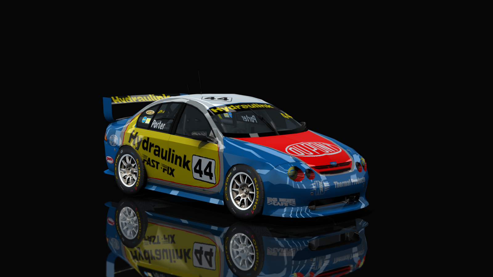 Aussie Racing Cars (EARC) Ford Falcon AU, skin Paul Weel Motorsport 2002 Bathurst