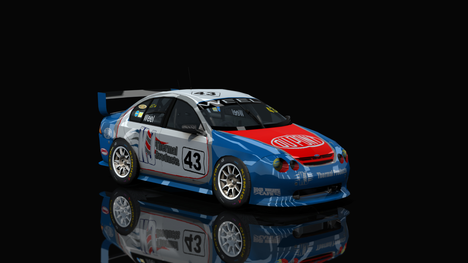 Aussie Racing Cars (EARC) Ford Falcon AU, skin Paul Weel Motorsport 2002