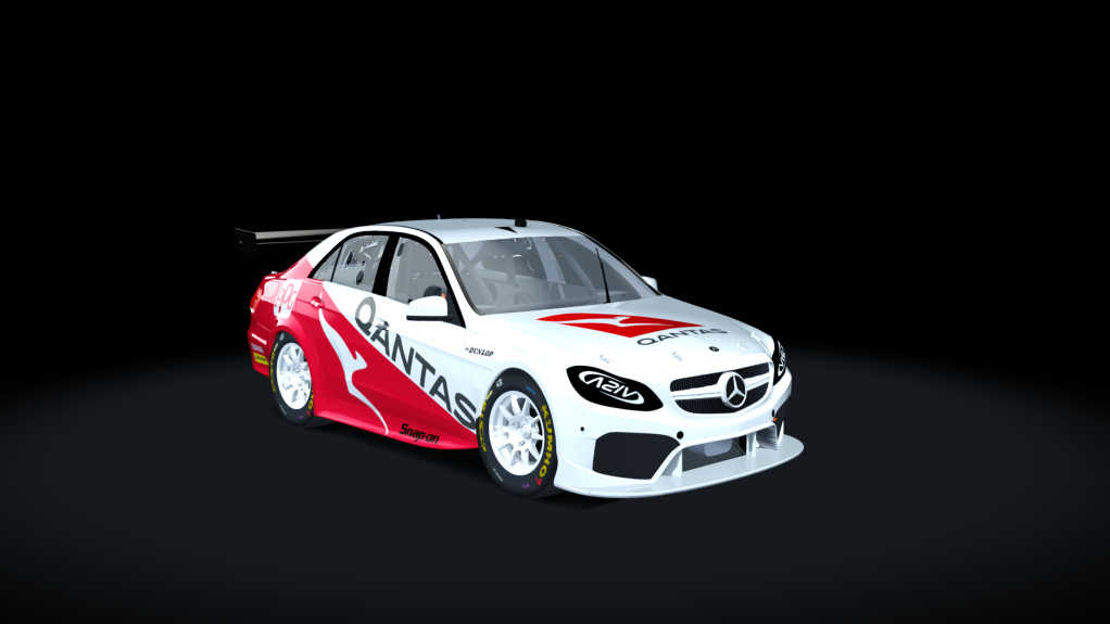 Aussie Racing Cars (EARC) Mercedes E63 AMG, skin Qantas