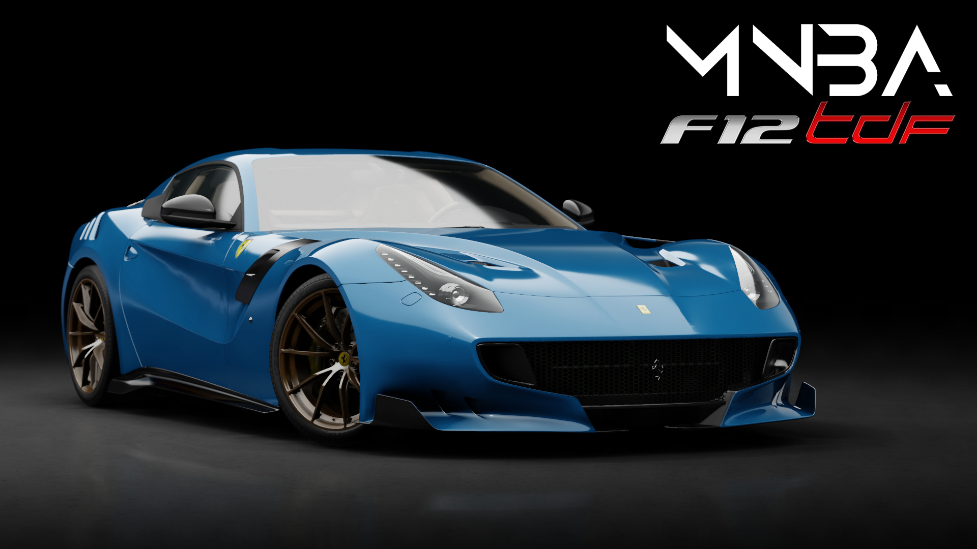 Ferrari F12 TDF, skin Blu Flugplatz