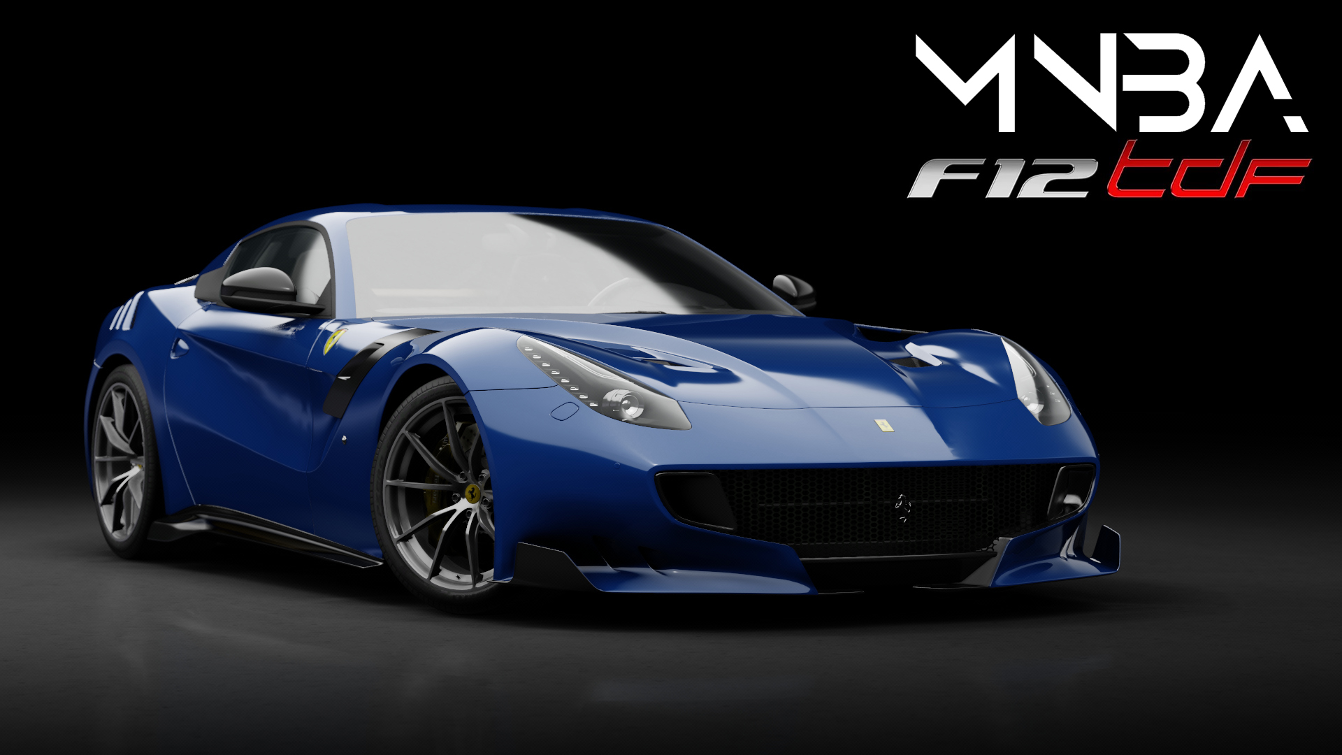 Ferrari F12 TDF, skin Blu Tour De France Metalizzato