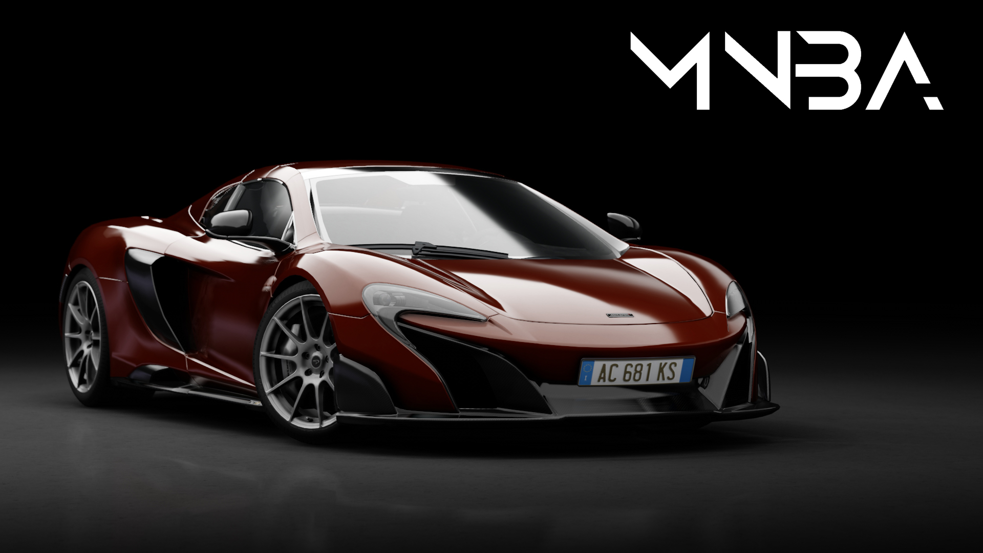 McLaren 675LT Spider, skin Apple_Red