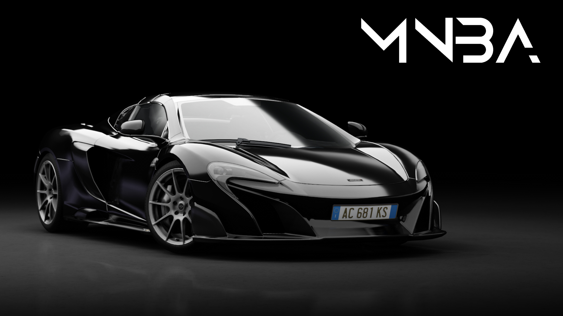 McLaren 675LT Spider, skin Black