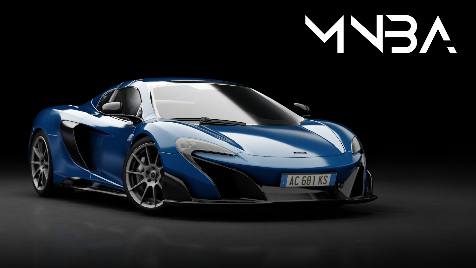 McLaren 675LT Spider, skin Blue