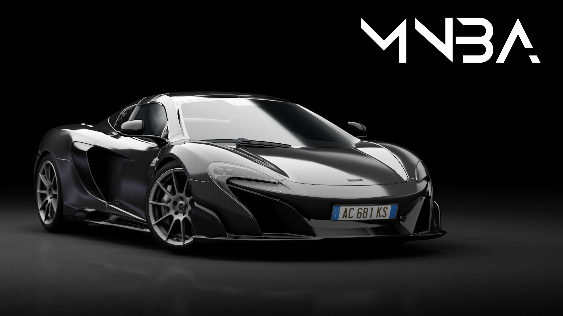 McLaren 675LT Spider, skin Carbon_Dark