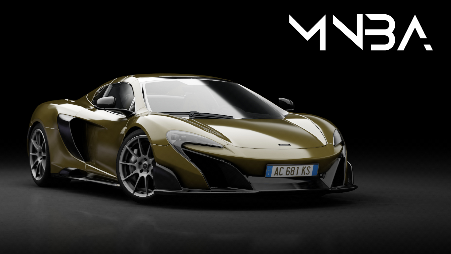 McLaren 675LT Spider, skin Gold