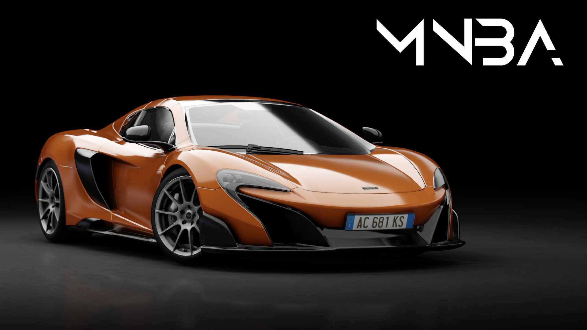 McLaren 675LT Spider, skin Orange